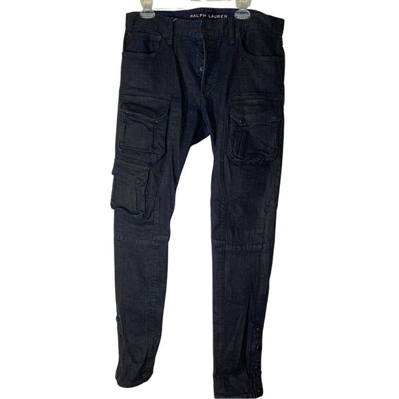Ralph Lauren Black Label Denim Cargo Pants men's size 34 x 34 - Picture 1 of 7